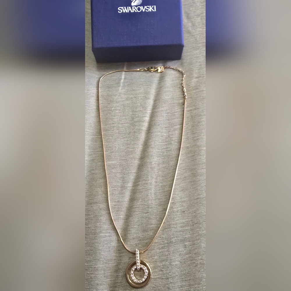 Swarovski Circle Pendant Necklace